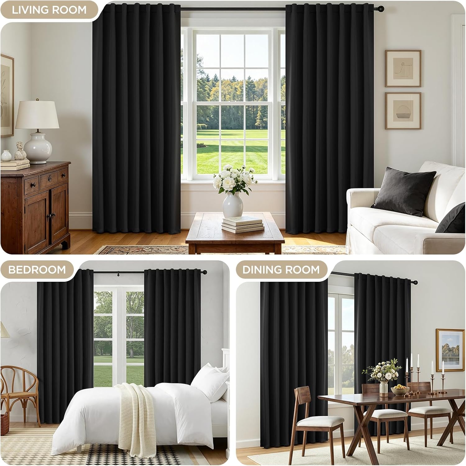 Thumbnail 4 de Joydeco 96-inch Blackout Curtains — 2 Panels 🪟