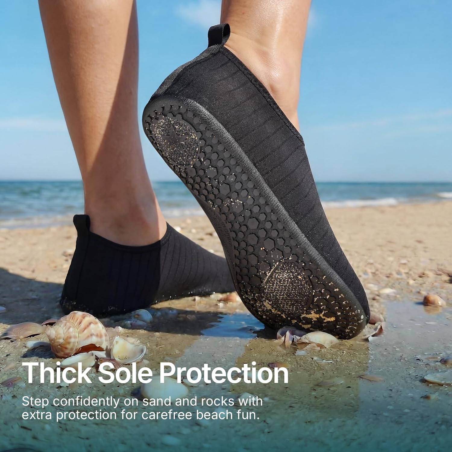 Detalle 2 de ATHMILE QSW1 Water Shoes for Adults, Quick-Dry Fabric and Protective Sole