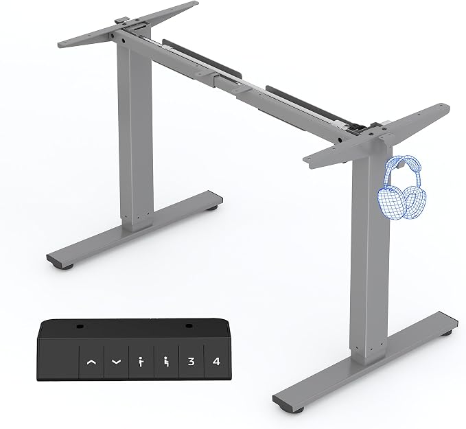 FLEXISPOT Escritorio Elevable Eléctrico con Ganchos y Memoria 🖥