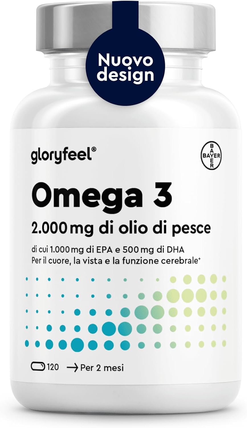 Detalle de Omega 3 2000mg Olio di Pesce 120 capsule