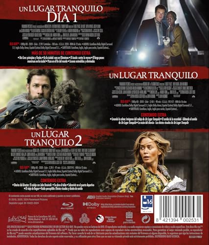 Detalle 2 de Un Lugar Tranquilo; Día 1 (Pack Blu-ray 1–3)