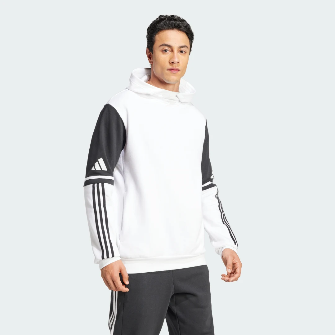 Detalle de Sudadera con capucha Squadra 25 de Adidas – blanco