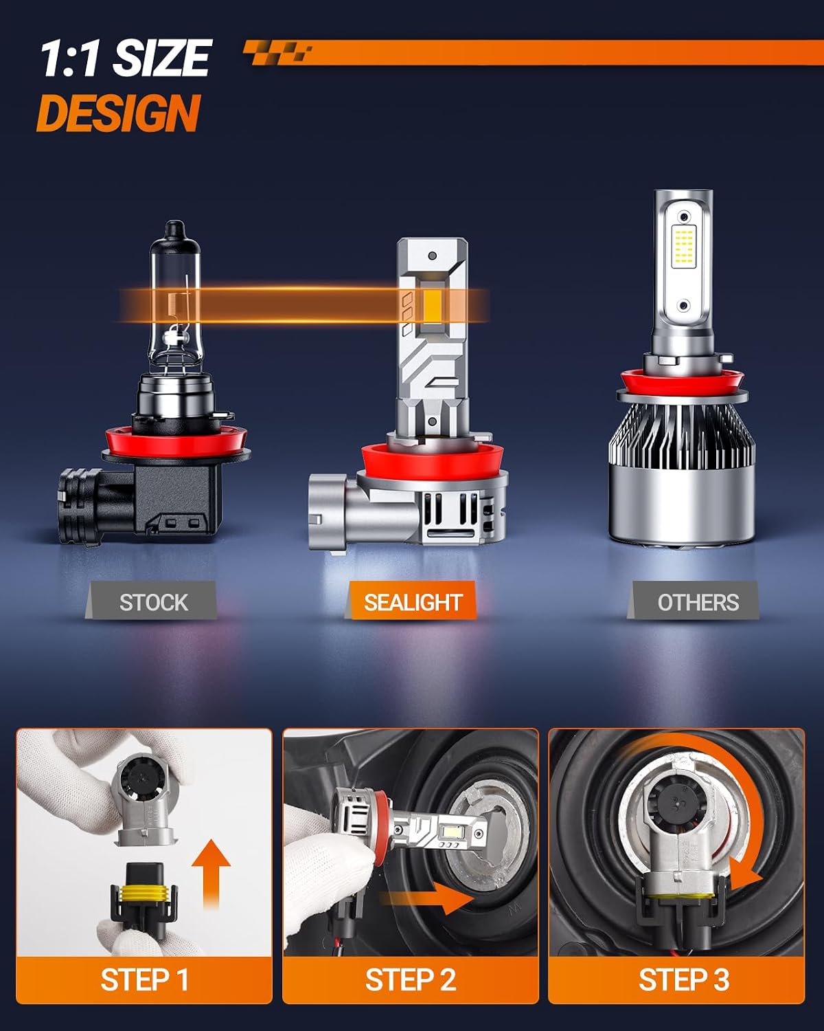 Thumbnail 5 de SEALIGHT H11 40000LM Fog Light Bulbs