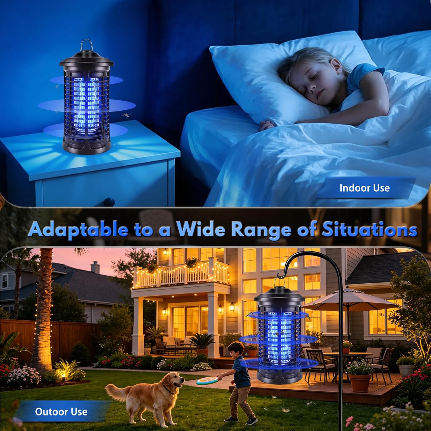 Thumbnail 4 de Electric Bug Zapper Indoor/Outdoor, 4200V High Powered Mosquito Killer