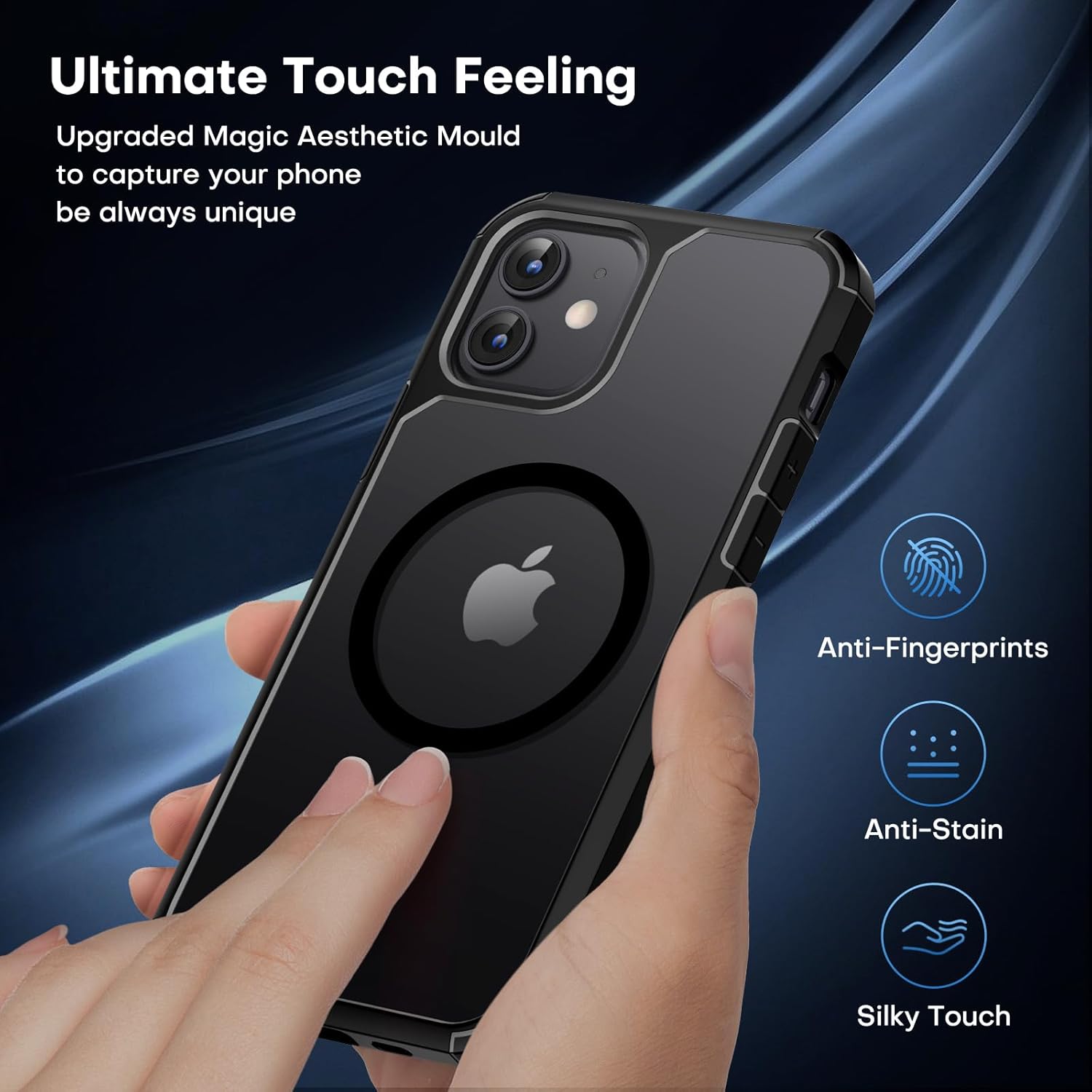 Thumbnail 4 de TAURI Magnetic Case for iPhone 12/12 Pro with Screen Protector – Military-Grade, Not Yellowing, Slim & Shockproof