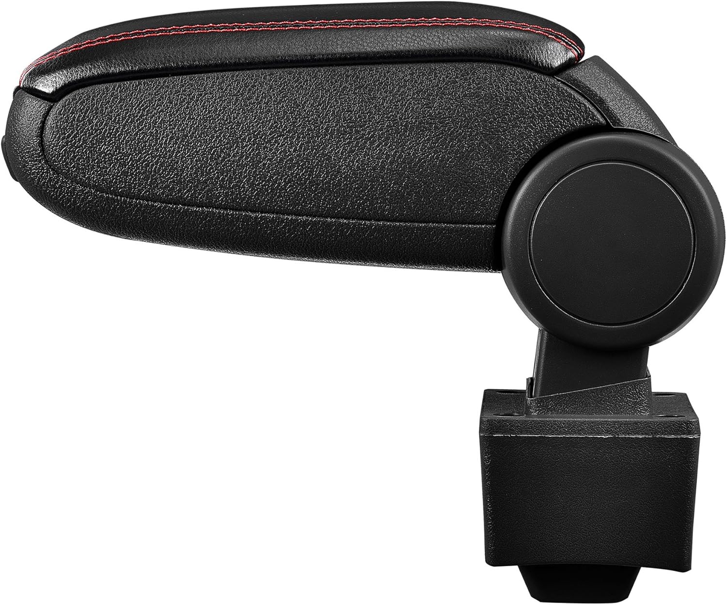 Thumbnail 1 de pro.tec Accoudoir central rembourré escamotable compatible A3 8L (1996 à 2003), simili-cuir noir surpiqûres rouges