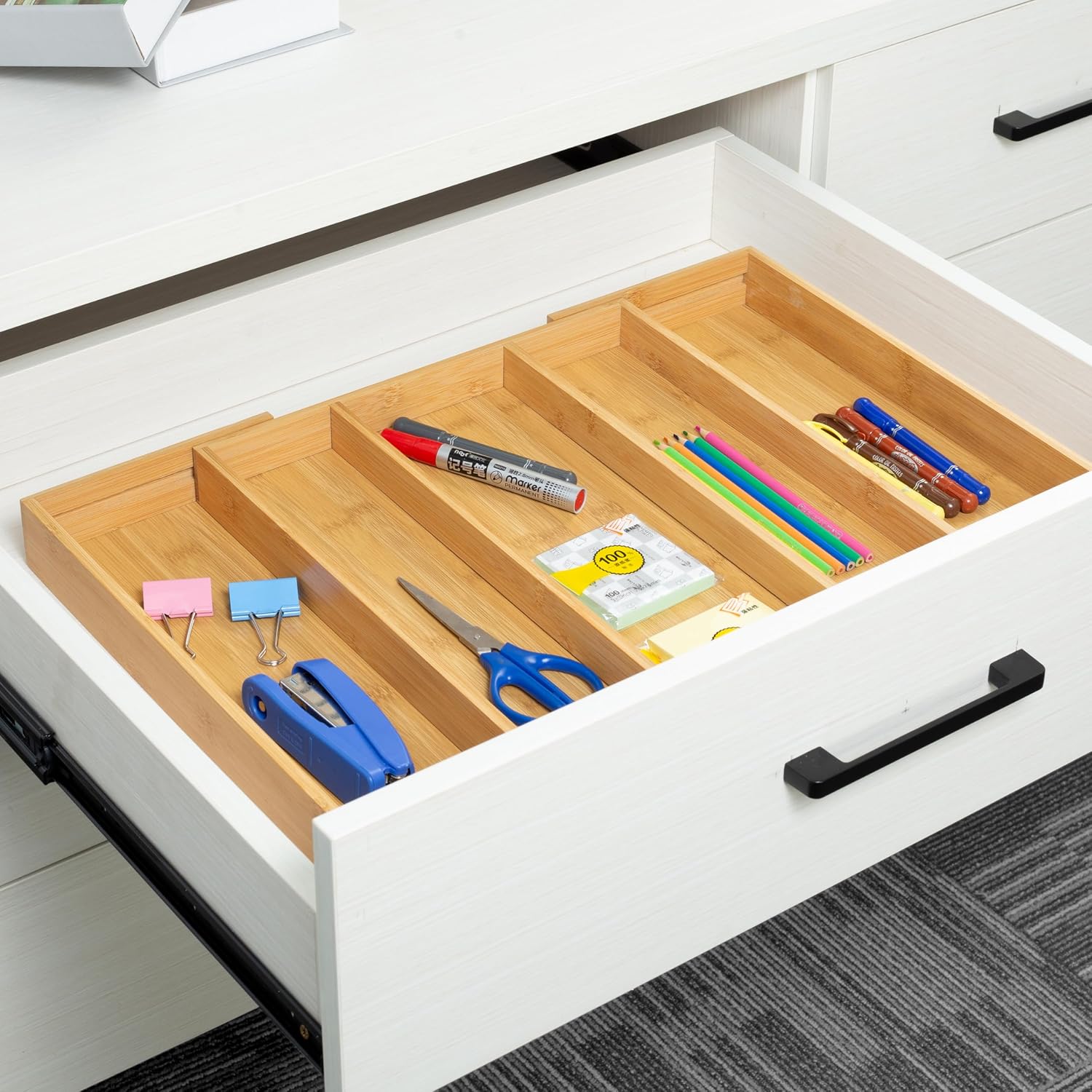 Thumbnail 3 de Utoplike Bamboo Kitchen Drawer Organizer ⚙