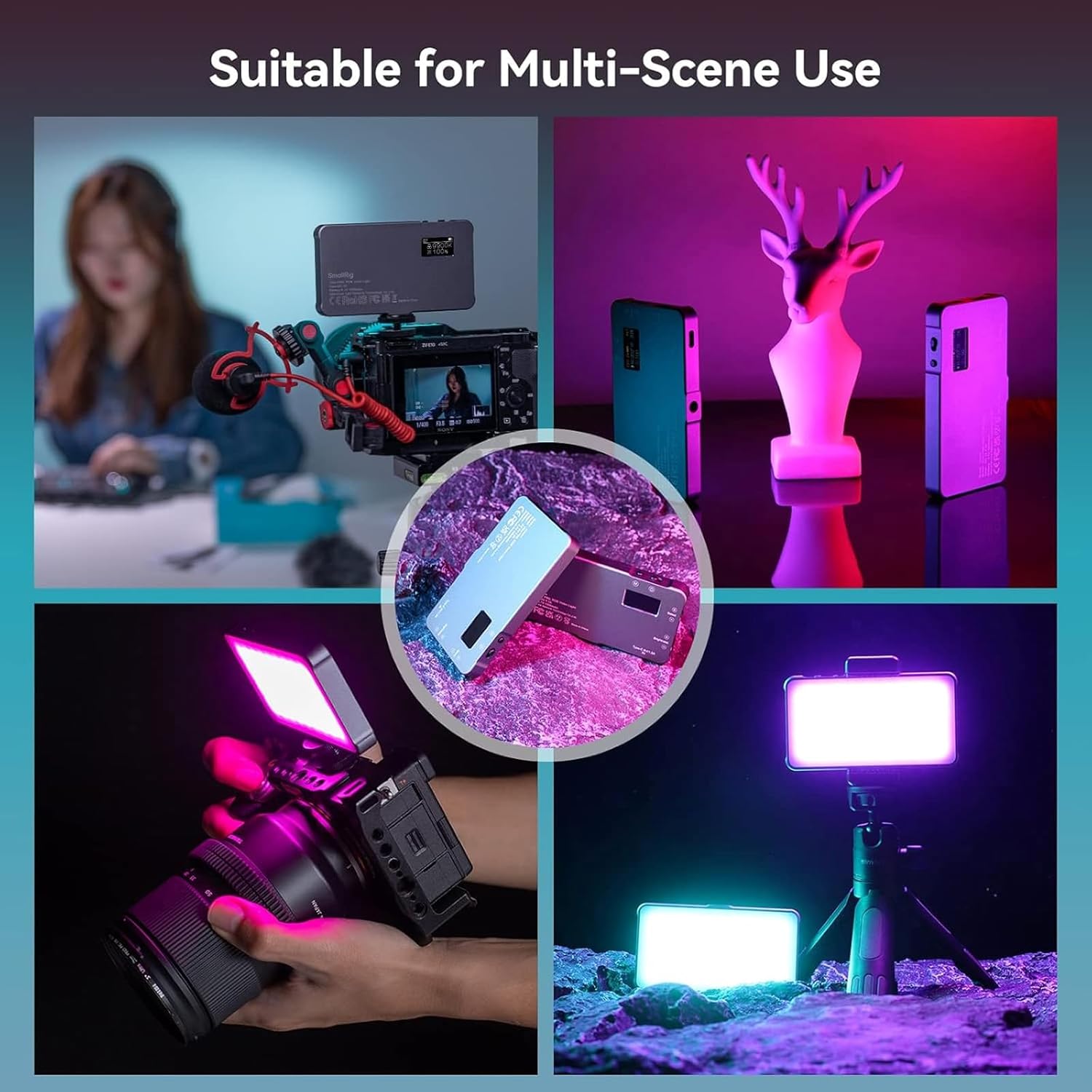 Thumbnail 6 de SMALLRIG P96L RGB 2500-9000K camera light