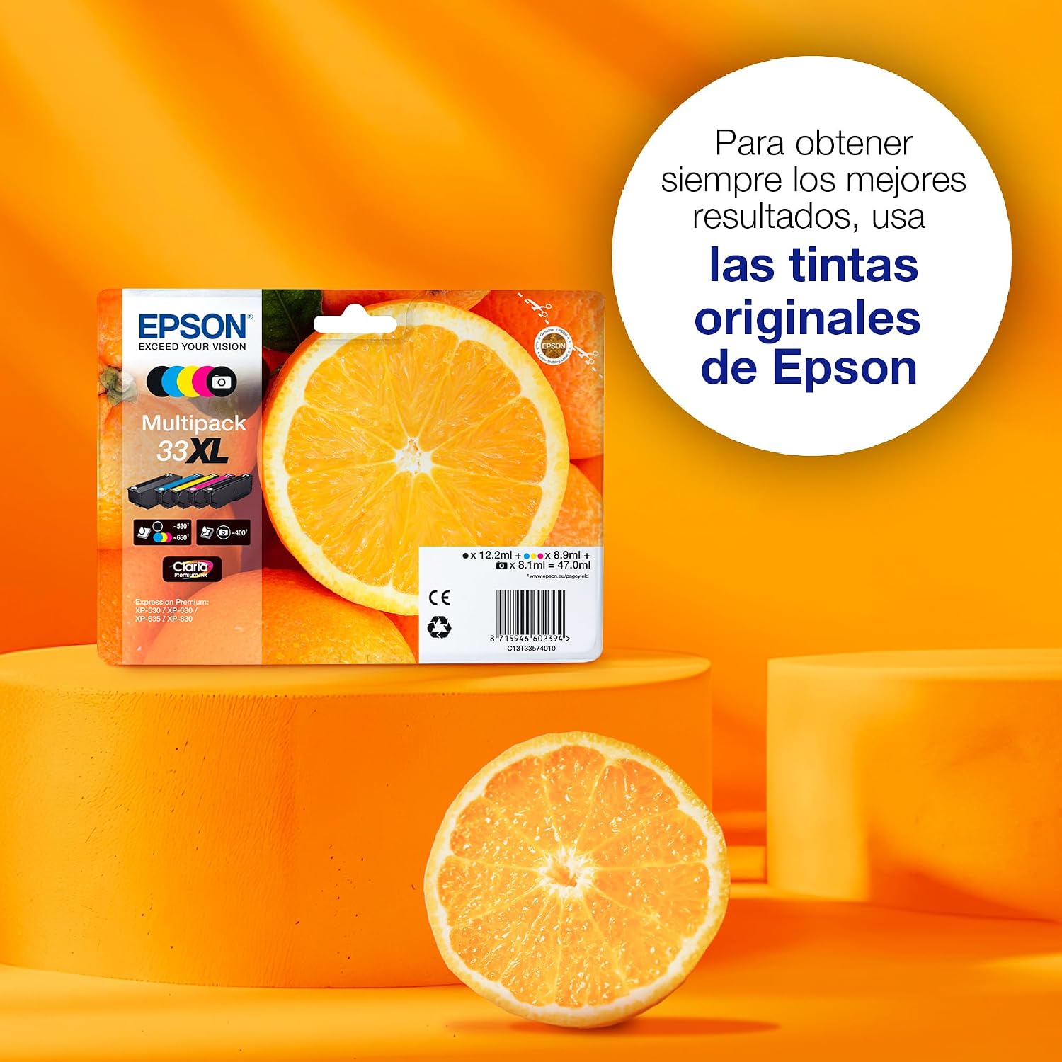 Thumbnail 2 de Epson C13T33374510 - Pack de 5 cartuchos de tinta 🎨