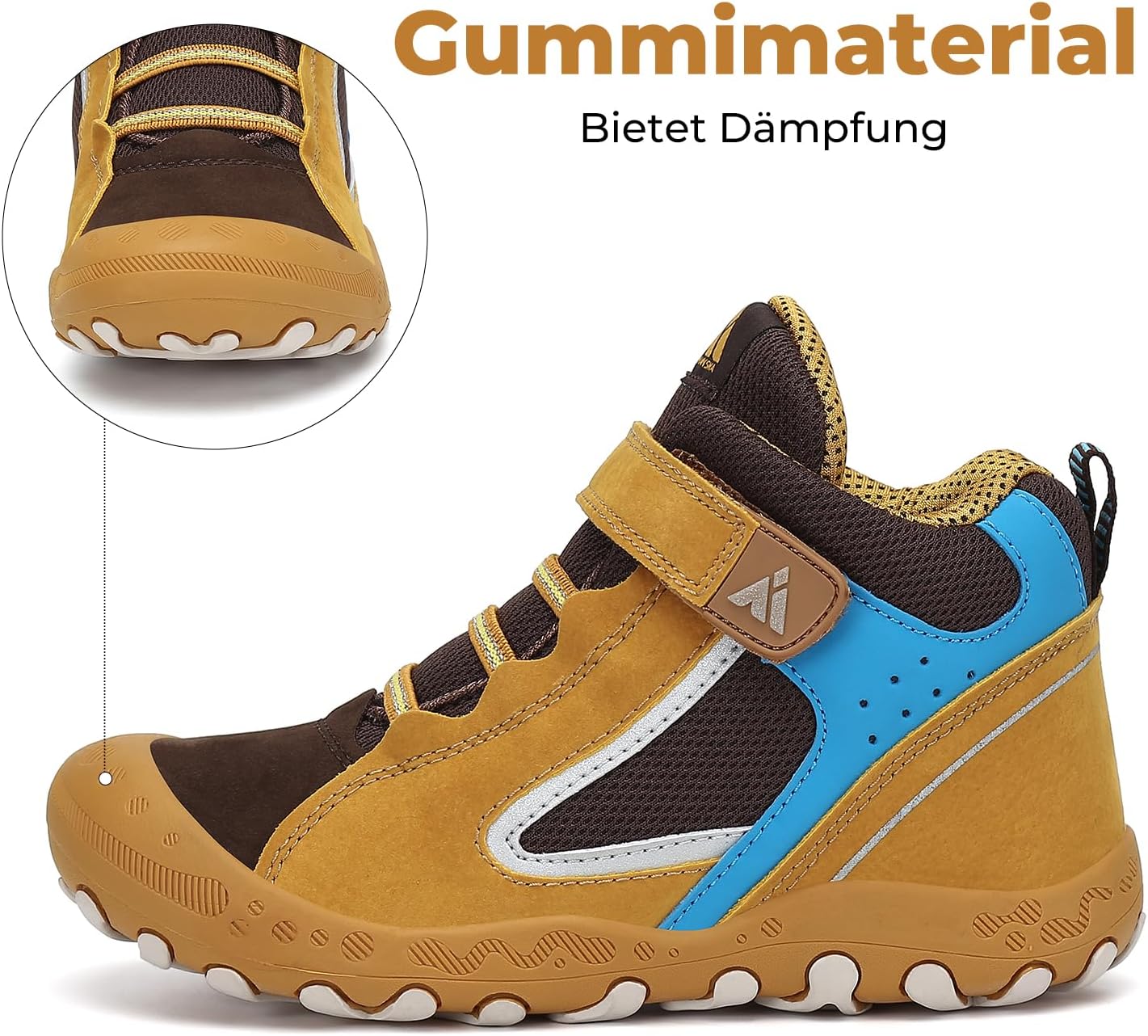 Thumbnail 3 de Mishansha Kinder Wanderschuhe Trekking & Outdoor-Trekkingschuhe aus Leder