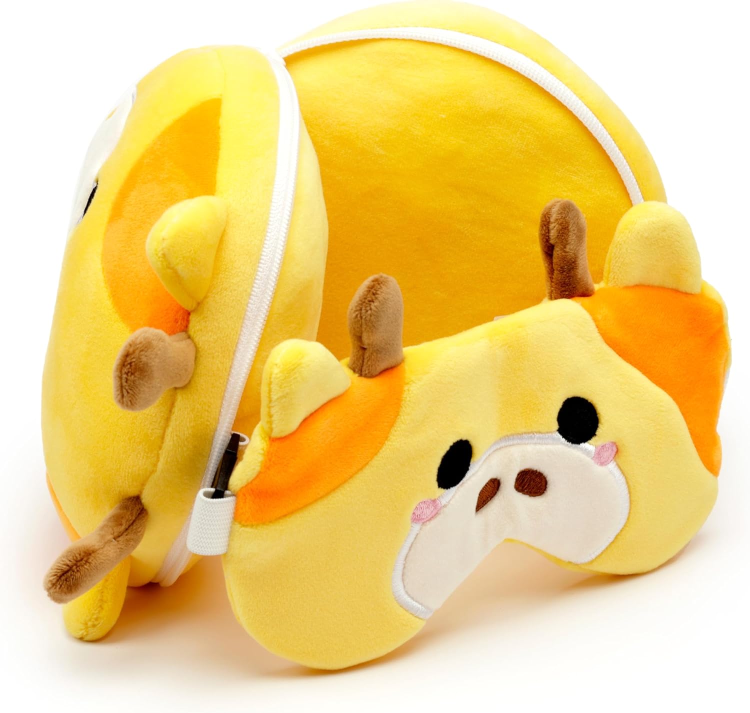 Detalle 1 de Puckator Relaxeazzz Giraffe Round Plush Travel Pillow