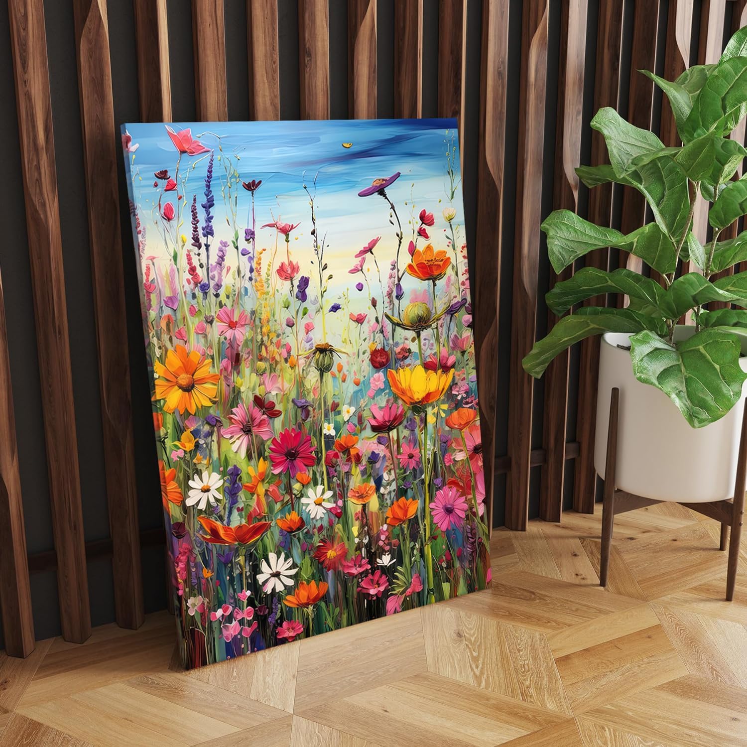 Thumbnail 1 de 77iiAii Adults Paint by Numbers Oil Painting Kit (40 x 50 cm) with 3 Brushes, Acrylic Paint & Hanging Hooks
