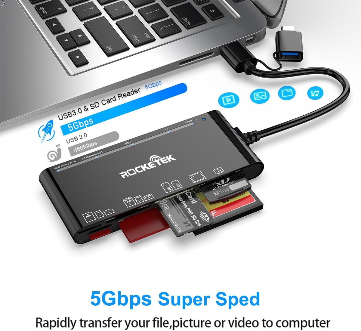Thumbnail 3 de USB-C USB 3.0 Multi-Kartenleser 7-in-1