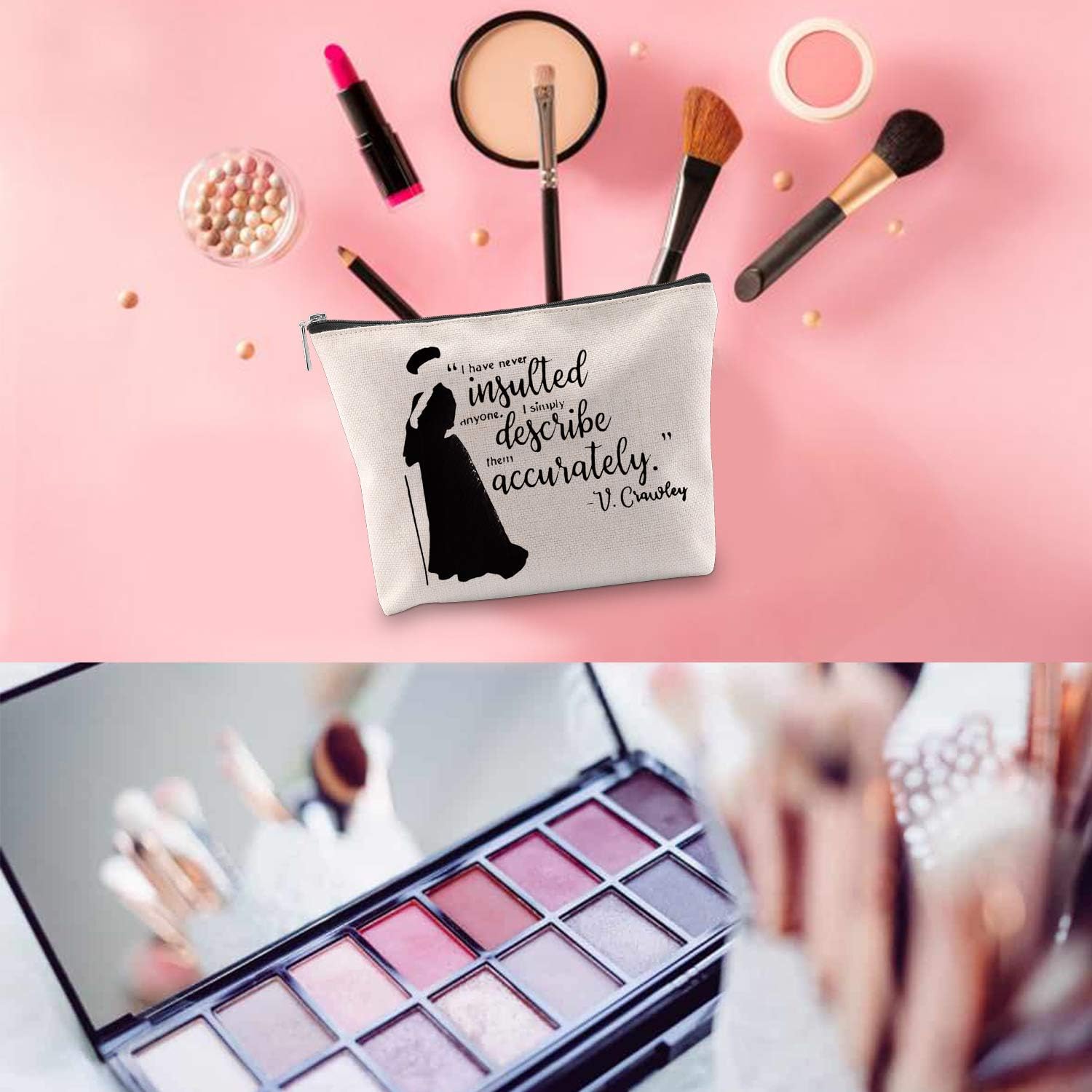 Thumbnail 4 de V. Crawley Quote Zipper Pouch for Cosmetics