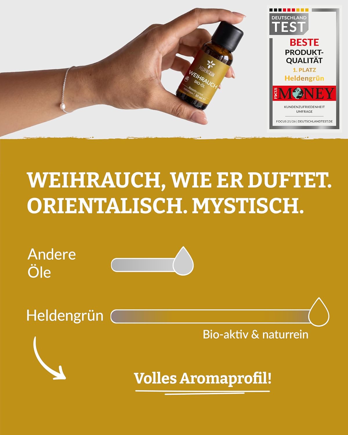 Detalle 2 de Heldengrün BIO Weihrauchöl 10 ml