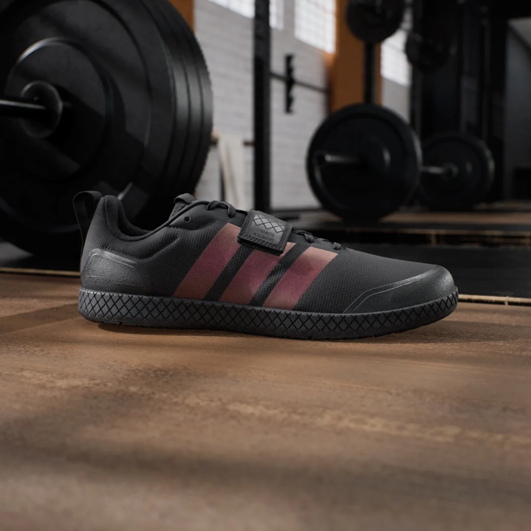 Detalle 2 de Adidas The Total: Zapatilla de halterofilia en negro para levantamiento