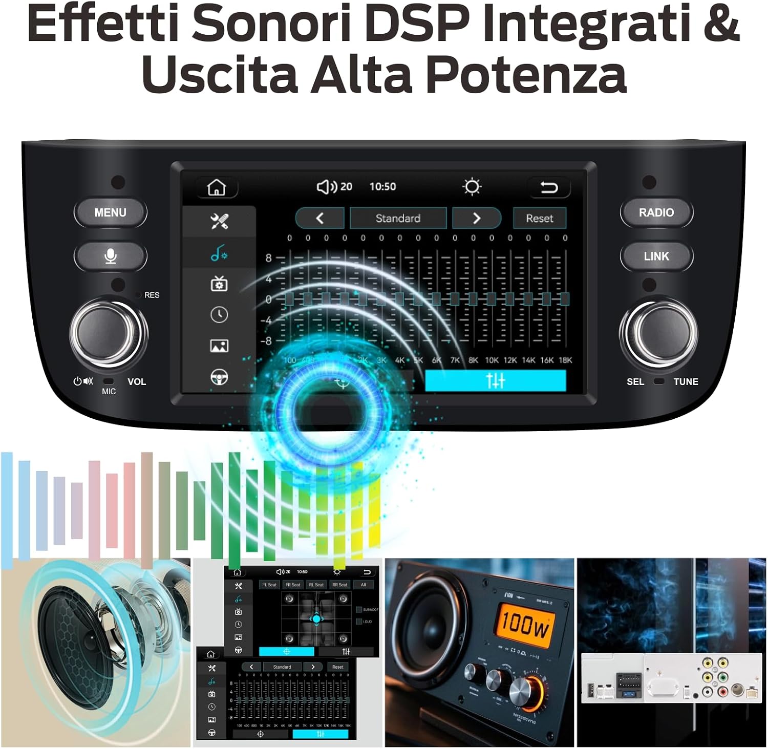 Thumbnail 3 de Autoradio Linux Avvio Lampo Compatibile Fiat Punto 2010-2016 / Linea 2012-2015 con CarPlay/Android Auto Wireless
