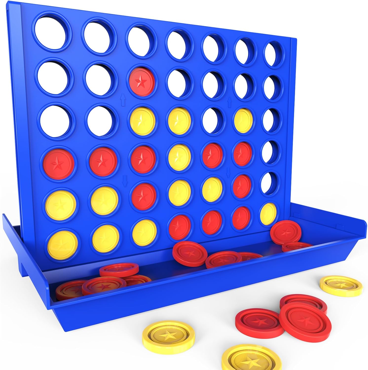 Detalle de Pup Go Big Size 4 in a Row board game (foldable, 2 player) for kids aged 3–8