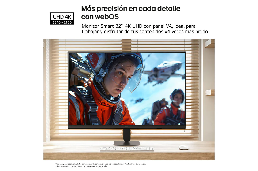 Detalle de LG Smart Monitor Ultrafine 31,5'' (32U701SB-B): webOS, UHD y VA para todo en un solo lugar