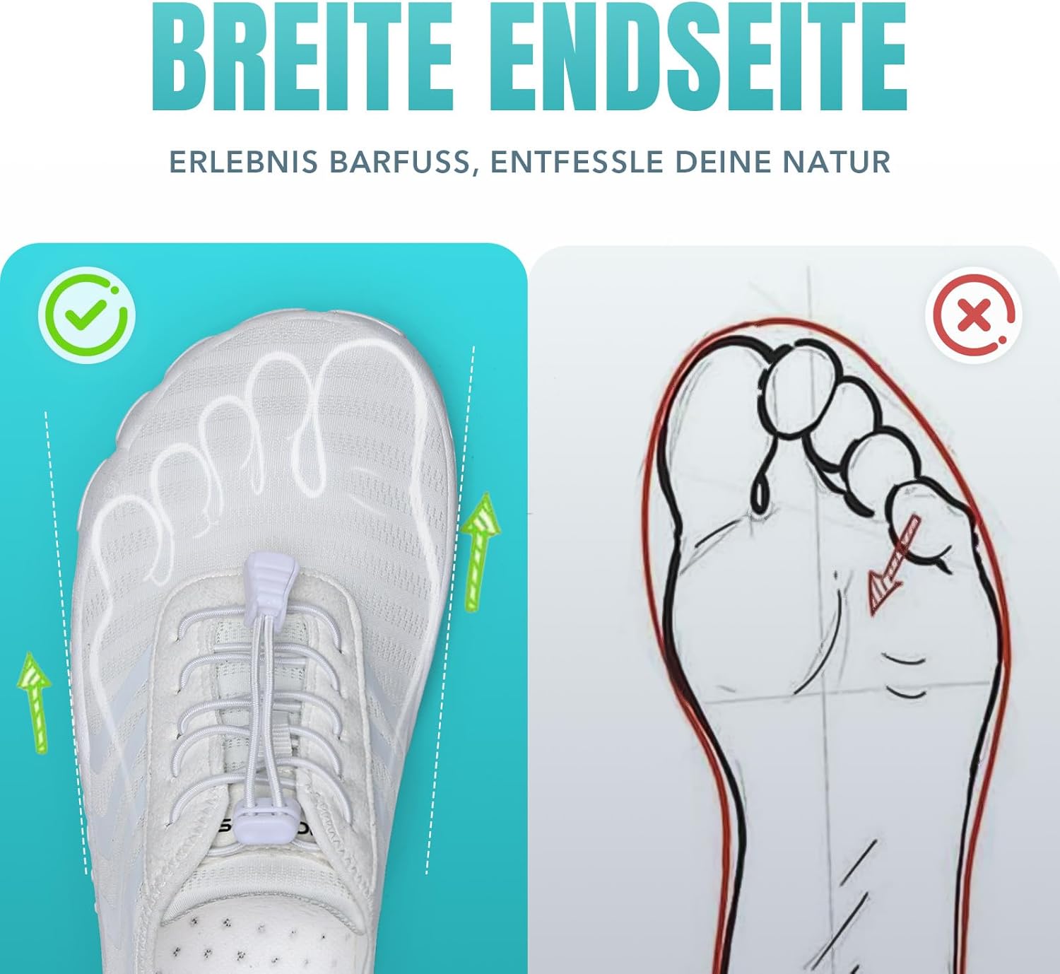 Thumbnail 3 de Torotto Barfußschuhe Fitnessschuhe für Herren & Damen – atmungsaktiv, schnell trocknend, Zero-Drop