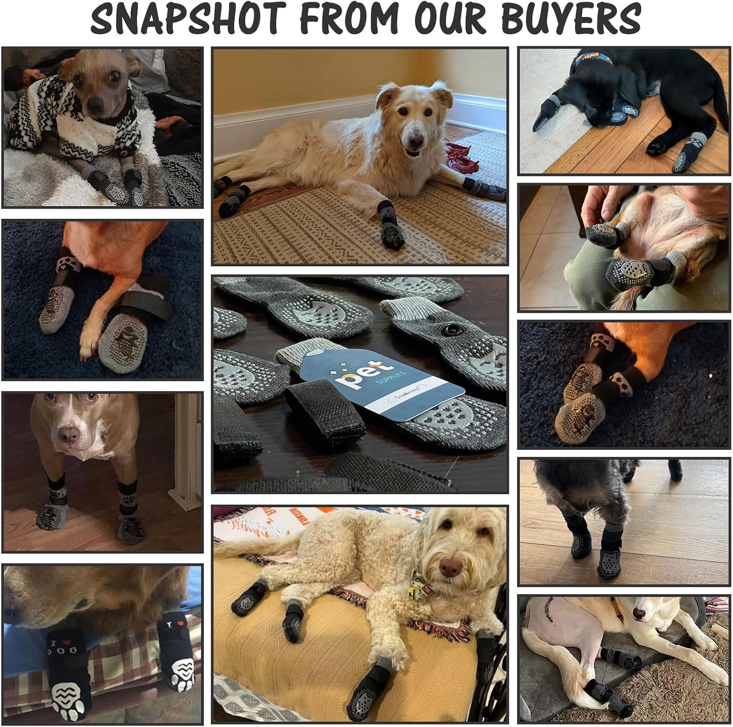 Thumbnail 3 de Scenereal Double Side Anti-Slip Dog Socks review: practical paw protection for home and outdoor wear