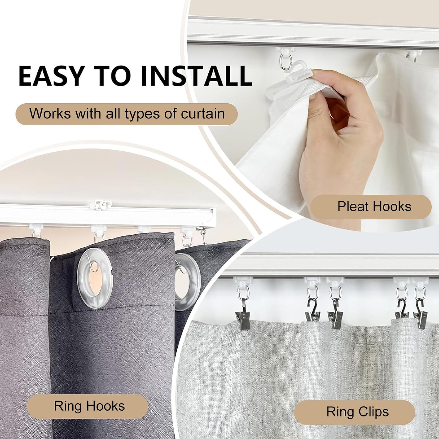 Detalle de MaKefeile Curtain Track 9ft-12ft