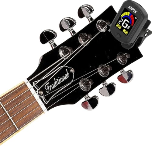 Detalle de AUPHY GT100 Rechargeable Clip-On Tuner for Guitar, Ukulele, Violin and More