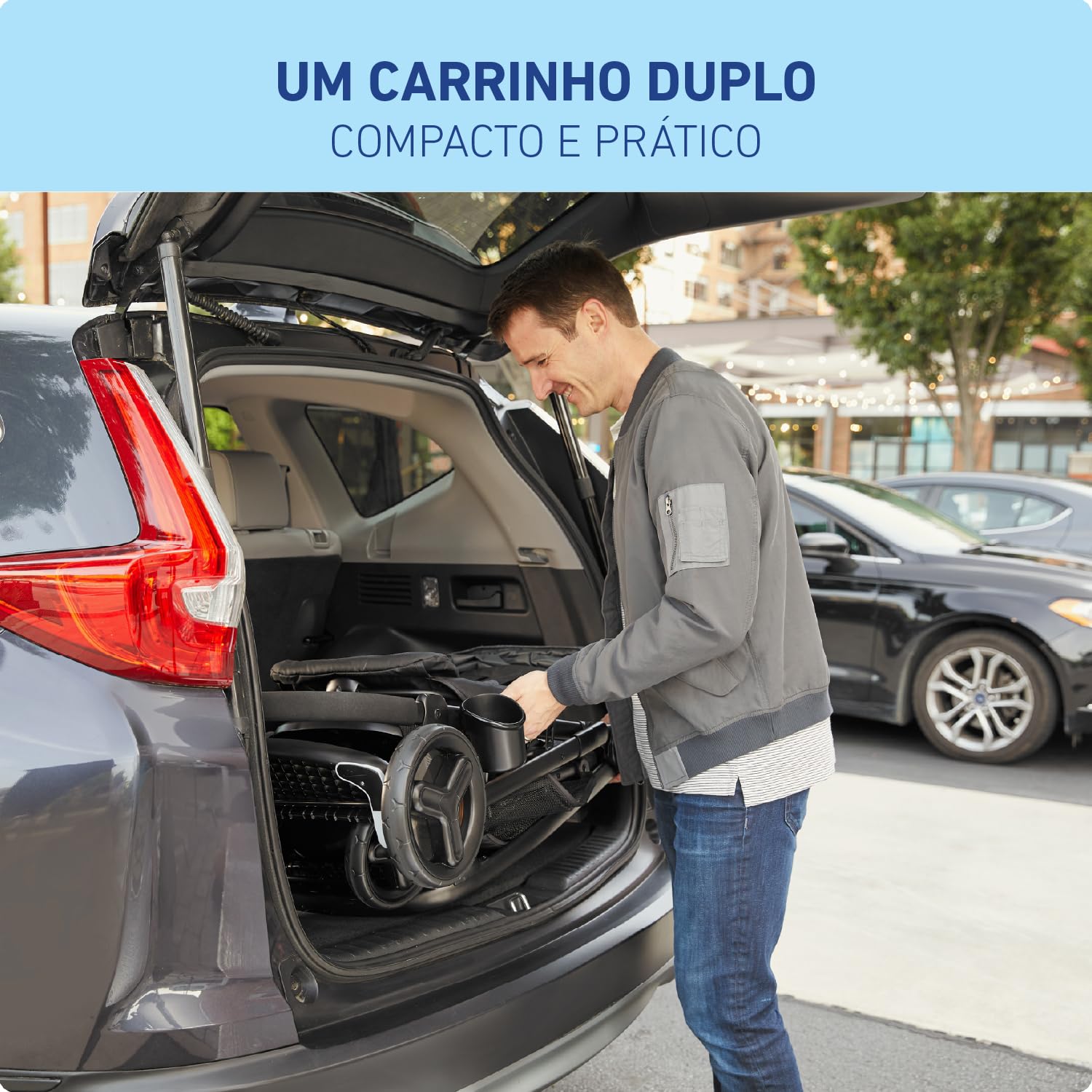 Detalle de Graco Ready2Grow LX 2.0 Double Stroller: Flexible Seating for Growing Families