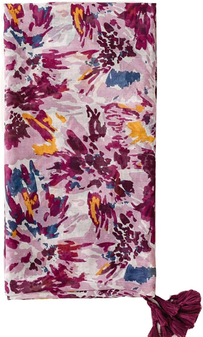 Thumbnail 6 de FAIRYGATE Women Scarf Shawl Wrap: Floral Print, Lightweight 180x85 cm
