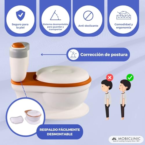 Thumbnail 7 de Mobiclinic® kids Toikid: Orinal bebé con tapa, sonido de descarga y compartimento para papel (1-3 años)