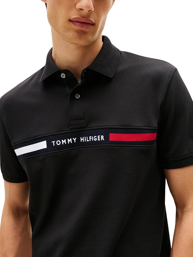 Thumbnail 2 de Tommy Hilfiger Polo negro XL algodón 96%