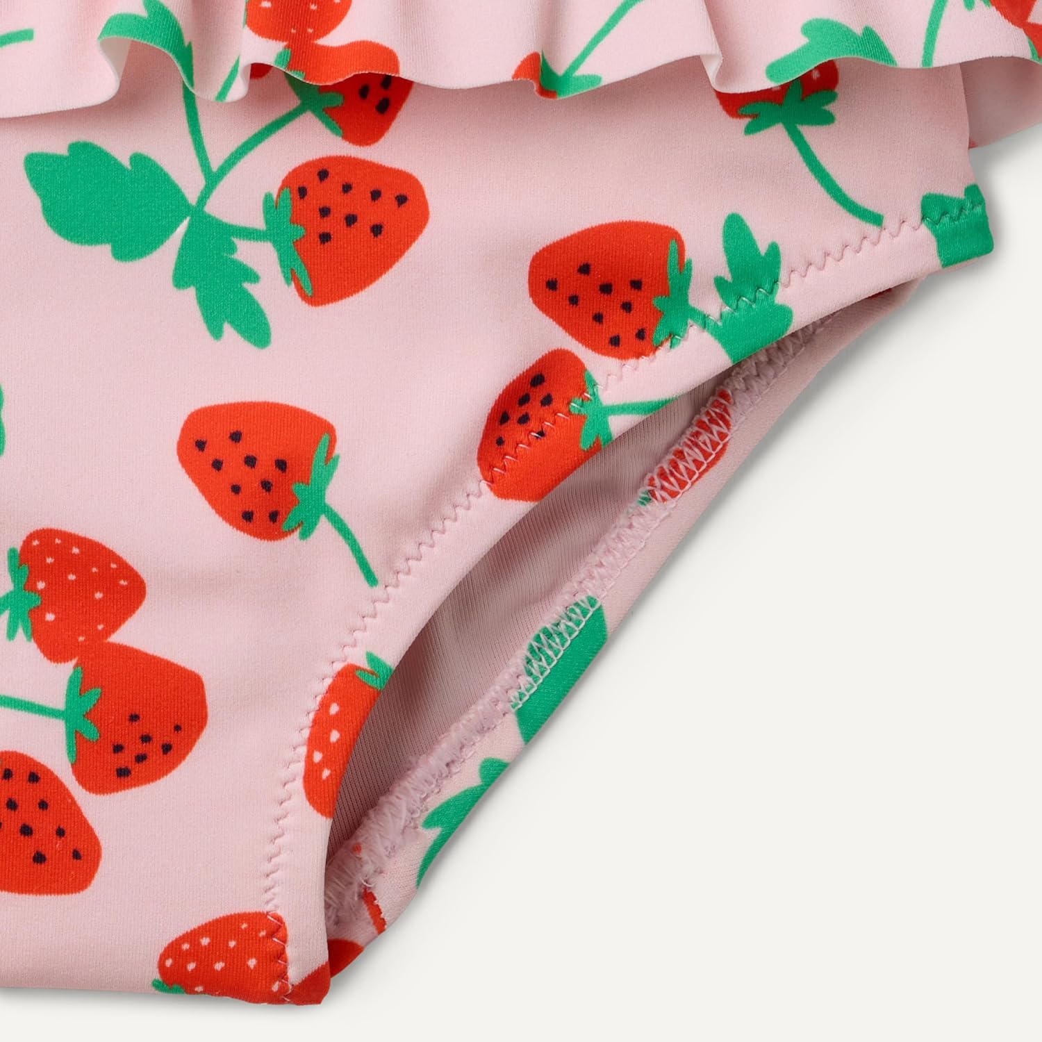 Detalle de Amazon Essentials Mädchen Zweiteiliges Bikini-Set mit Rüschen – Slim Fit, 4-Wege-Stretch