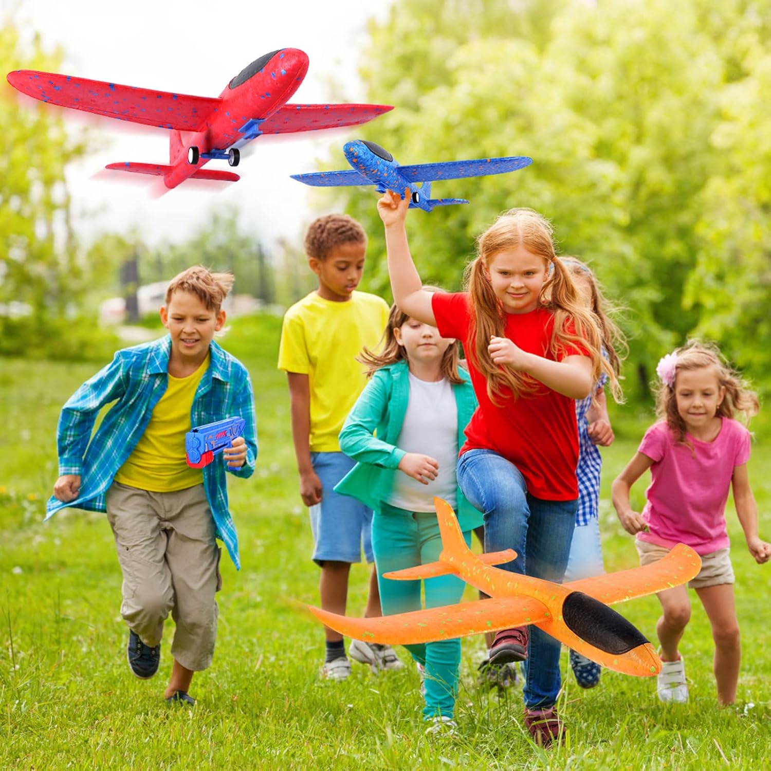 Thumbnail 1 de Airplane Launcher Toy foam glider with catapult