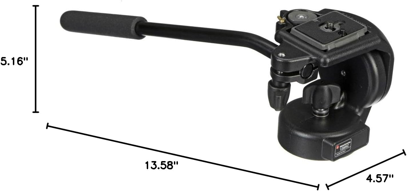 Thumbnail 4 de Manfrotto 128RC Micro Fluid Video-Neiger mit Schnellwechselplatte 200Pl-14 – leicht, präzise