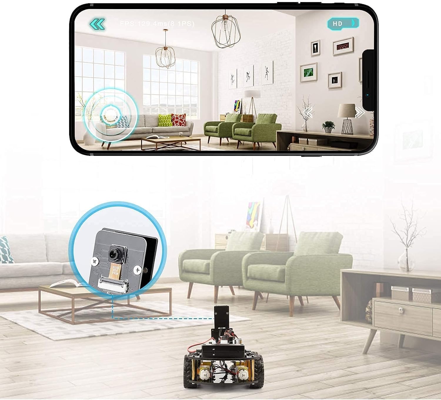 Detalle 2 de ELEGOO Smart Robot Car Kit V4.0 für Arduino