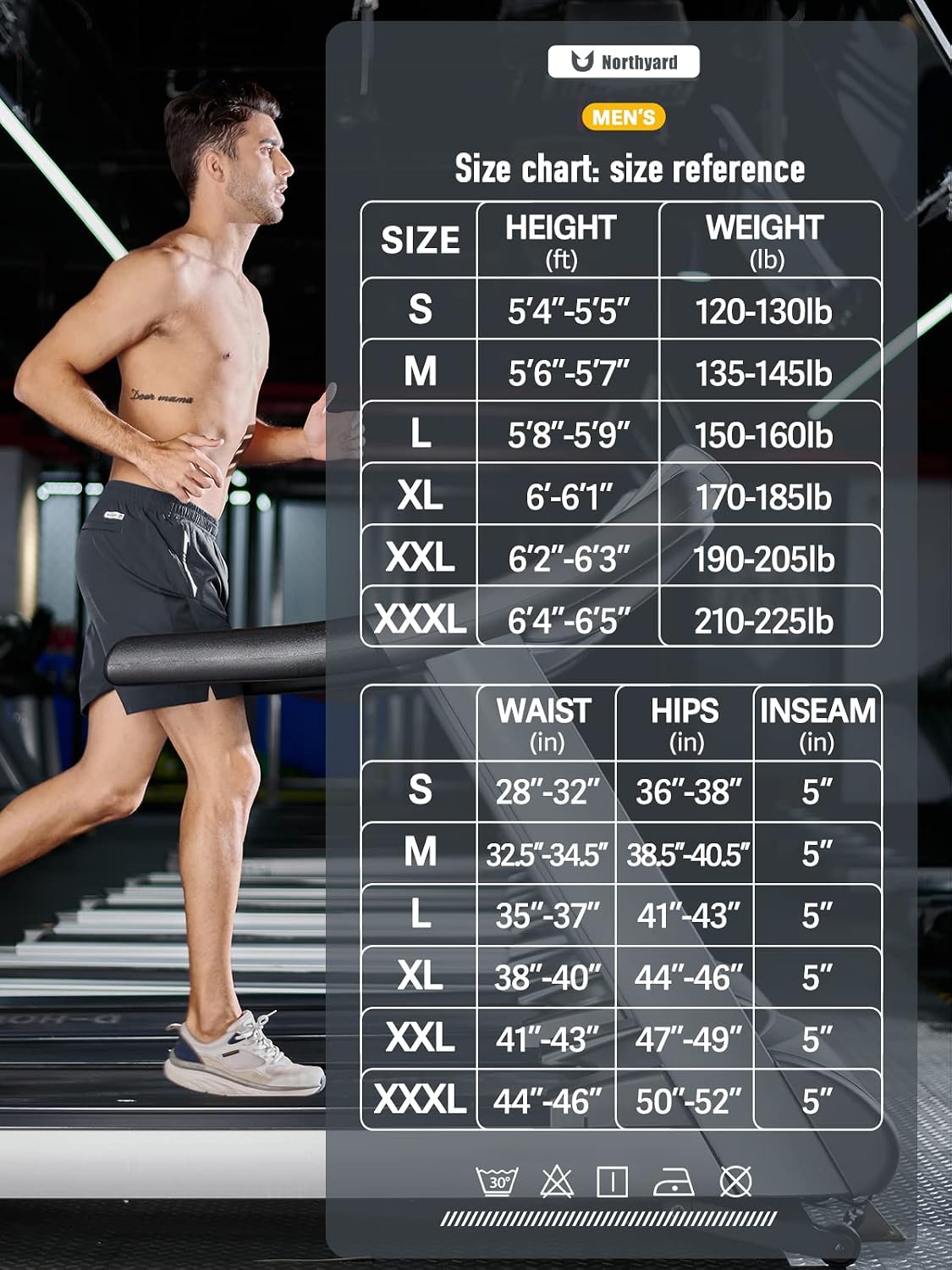 Thumbnail 6 de NORTHYARD Men's 5"/7"/9" Running Athletic Shorts — Lightweight, Quick-Dry with 3 ZIP Pockets