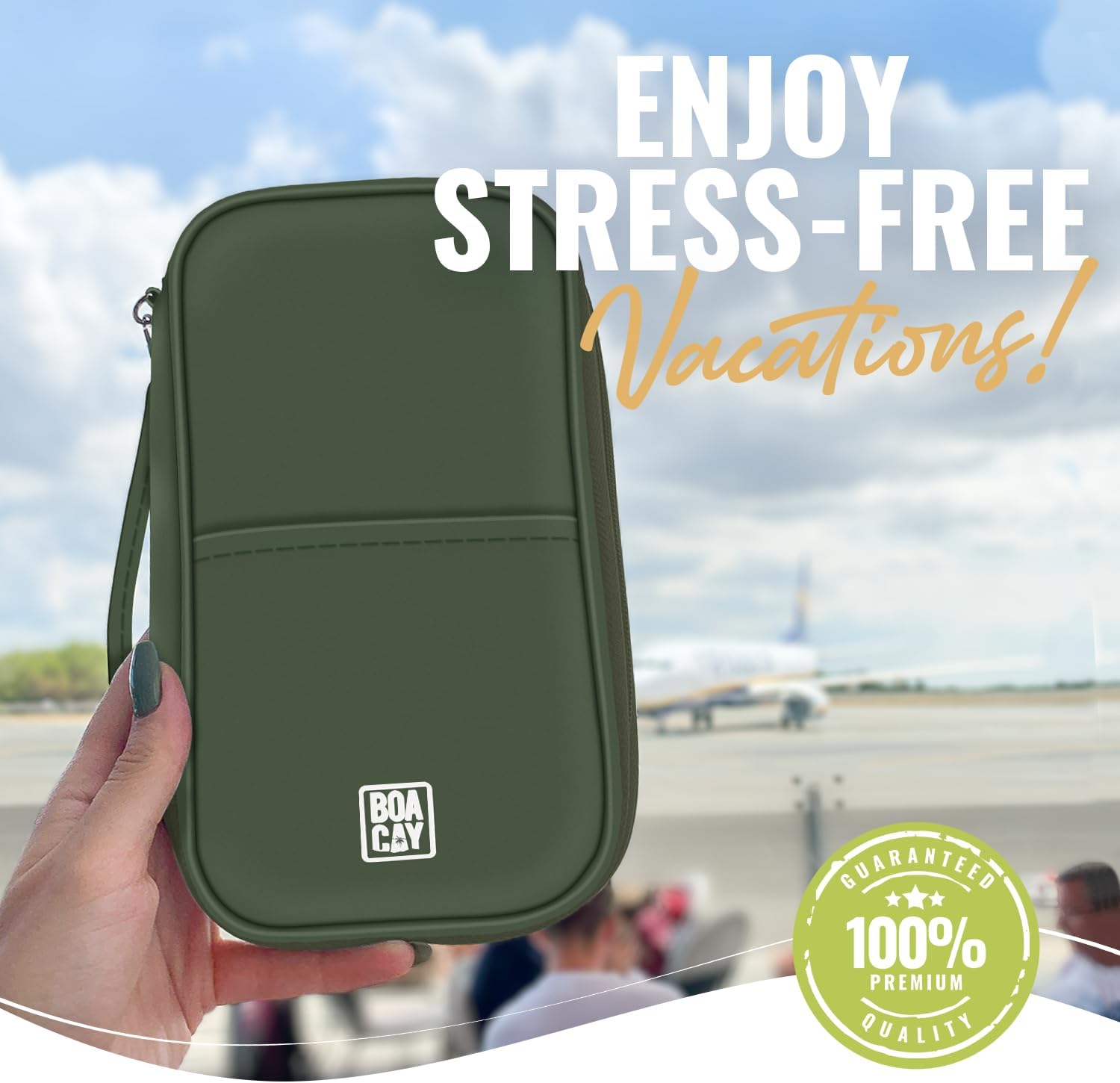 Thumbnail 6 de BOACAY Family Passport Holder RFID Travel Wallet