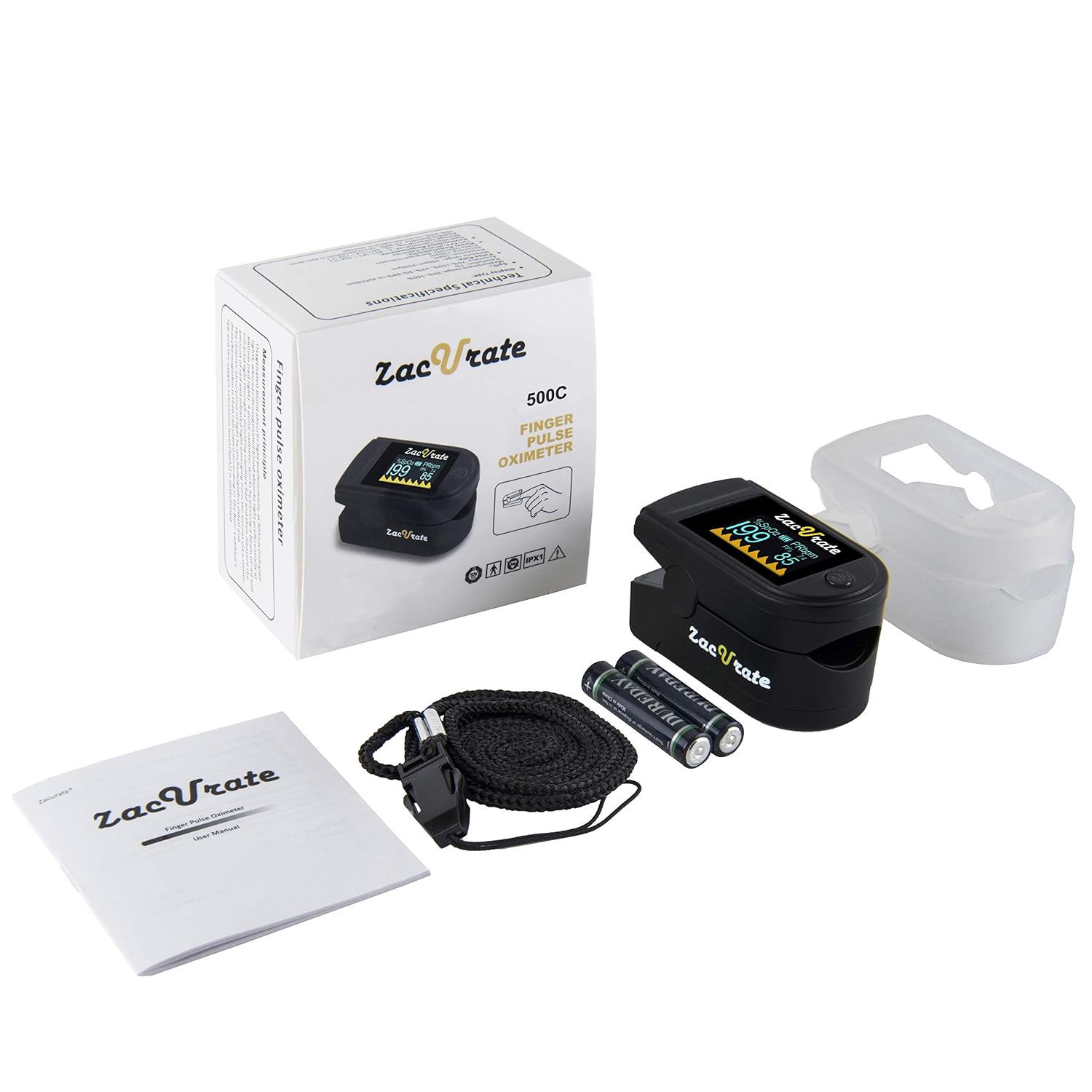 Thumbnail 5 de Zacurate 500C Elite Pulse Oximeter 6‑view OLED