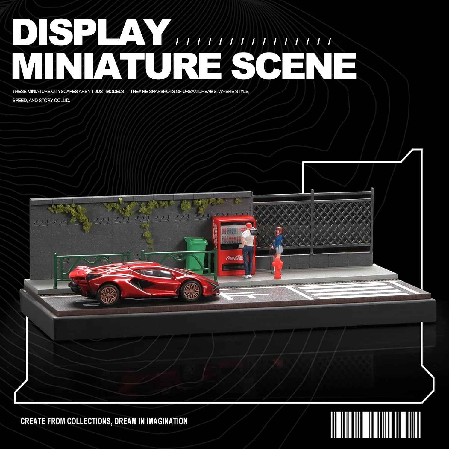 Detalle 2 de Kivcmds 1:64 die-cast car display case
