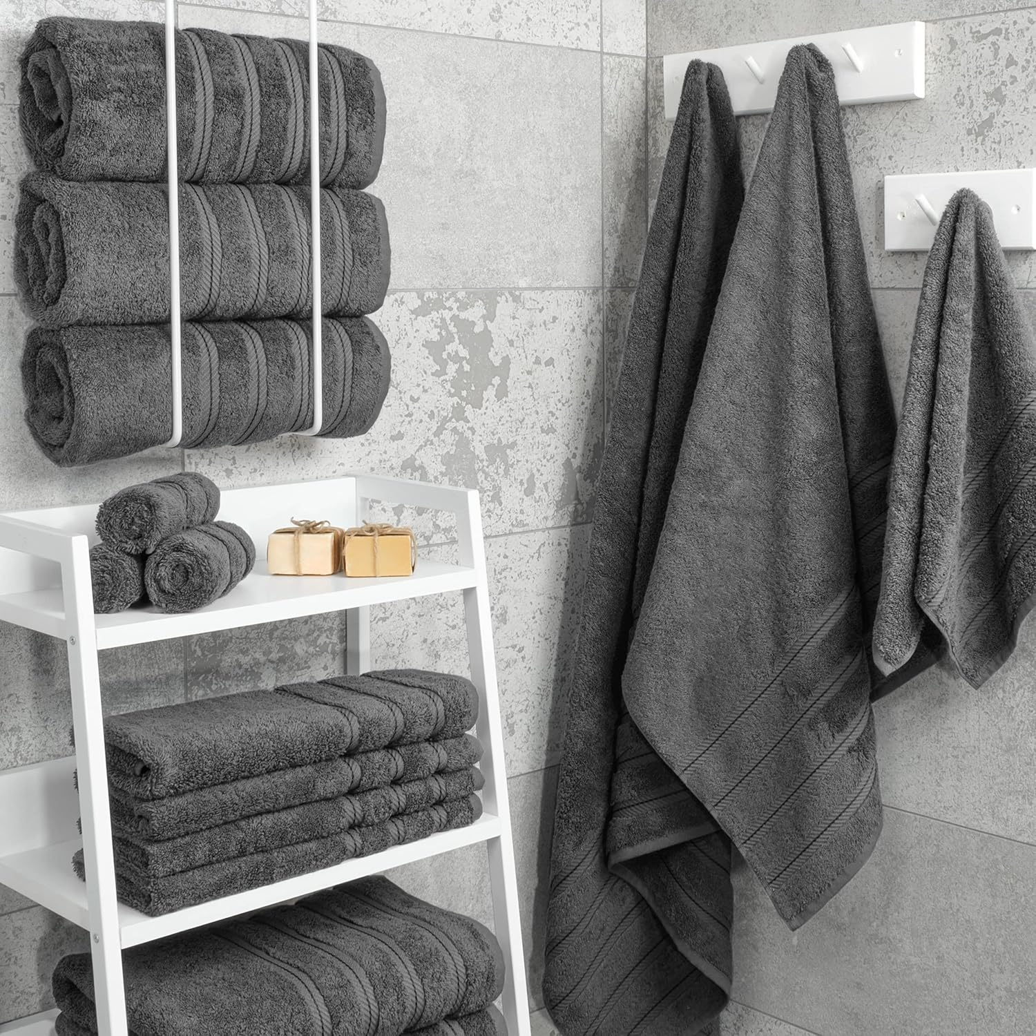 Thumbnail 1 de American Soft Linen Bath Towel Set 27 x 54 in