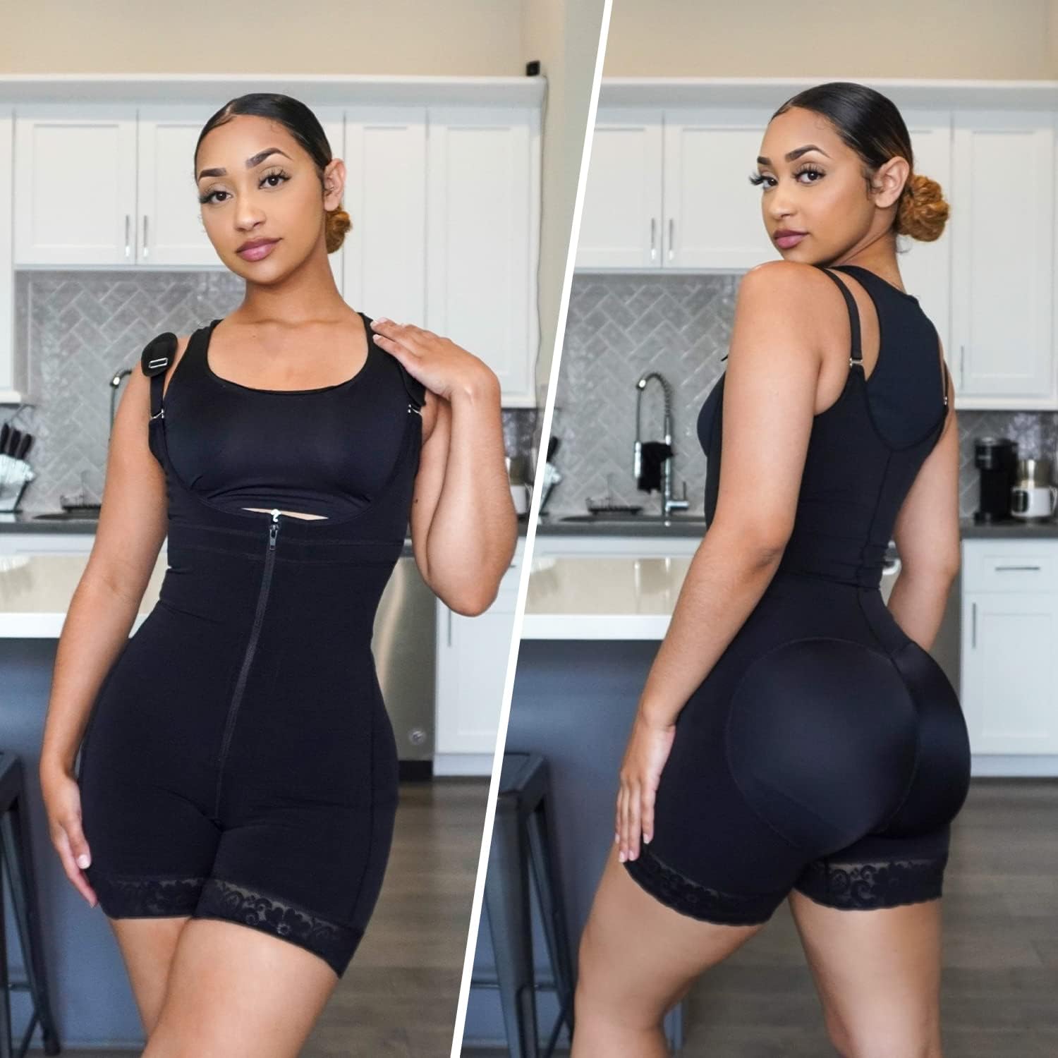 Detalle de YIANNA Colombian Shapewear Body Shaper for Women, Tummy Control and Butt Lift