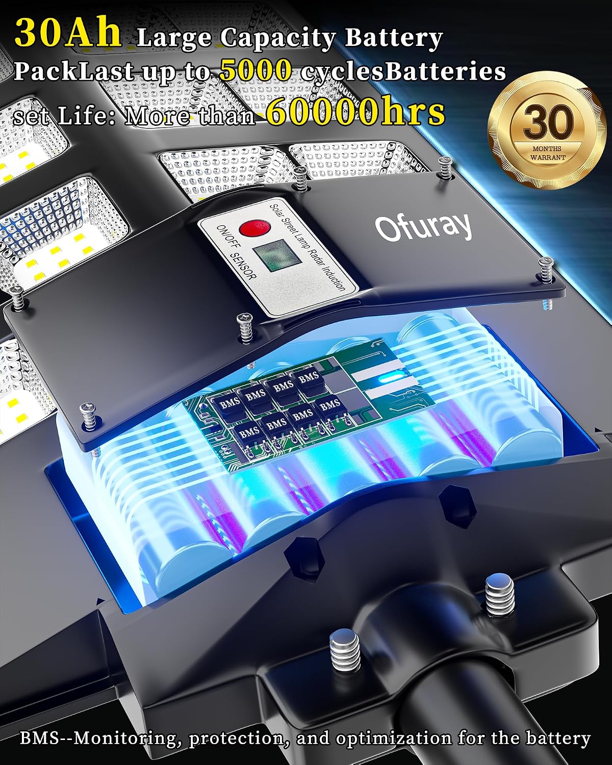 Thumbnail 3 de Ofuray Of-2600W Farolas Solares Exterior ☀️ IP67