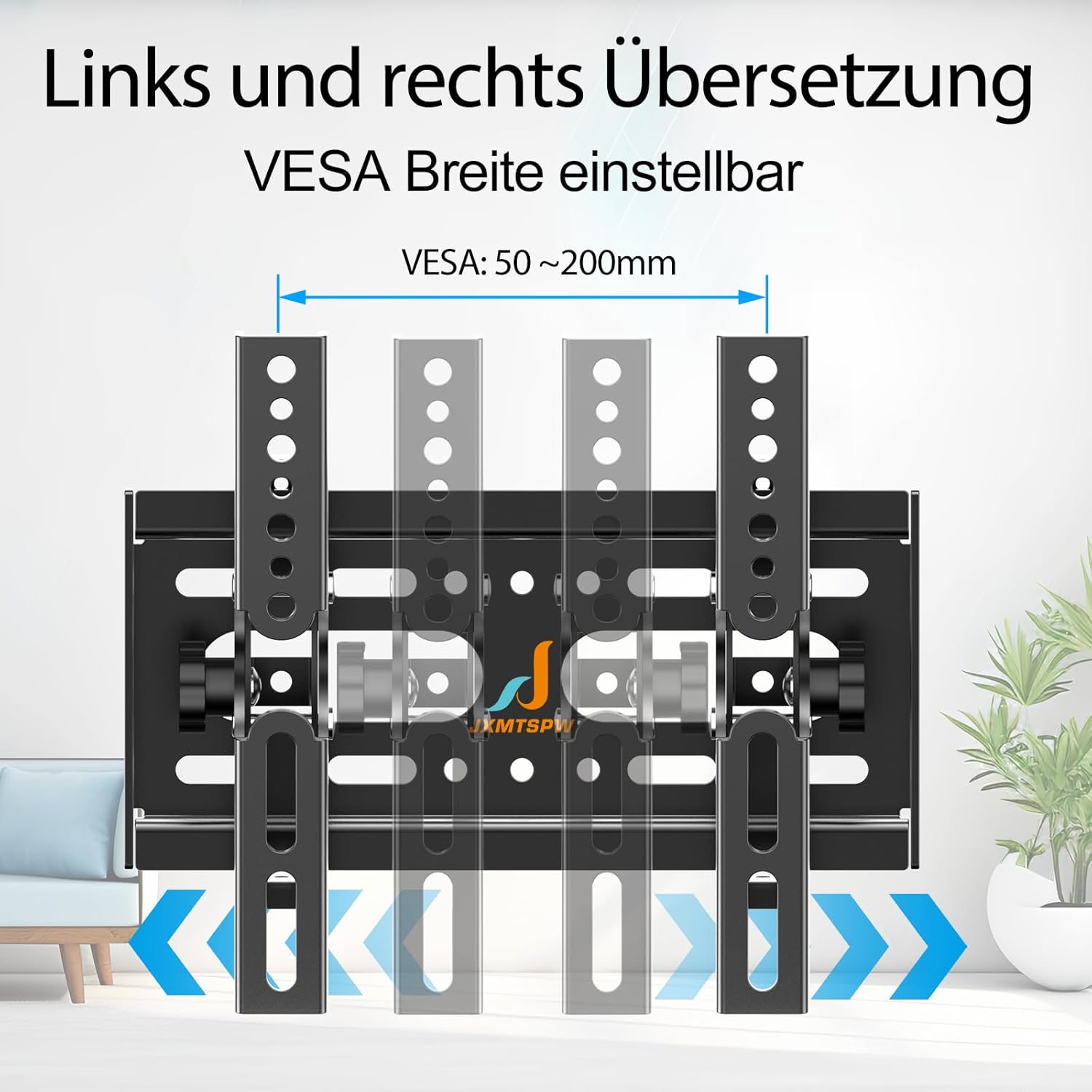 Thumbnail 5 de JXMTSPW TV Wandhalterung Neigbar für 14–42 Zoll – max. 25 kg, VESA 200×200 mm, Low-Profile