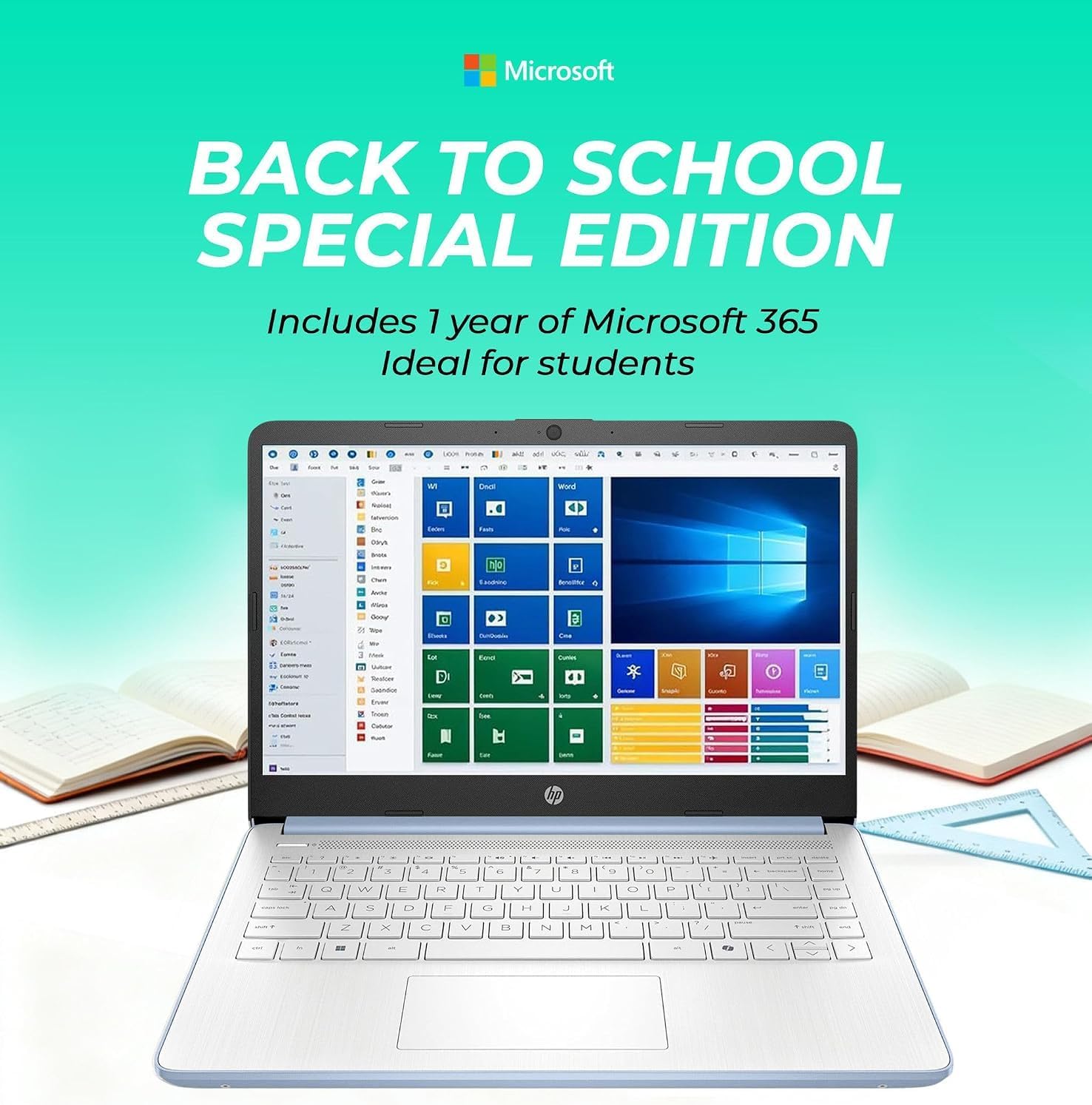 Thumbnail 3 de HP New Everyday Slim Laptop, 14-Inch HD, Intel N150, 128GB SSD + 1TB OneDrive