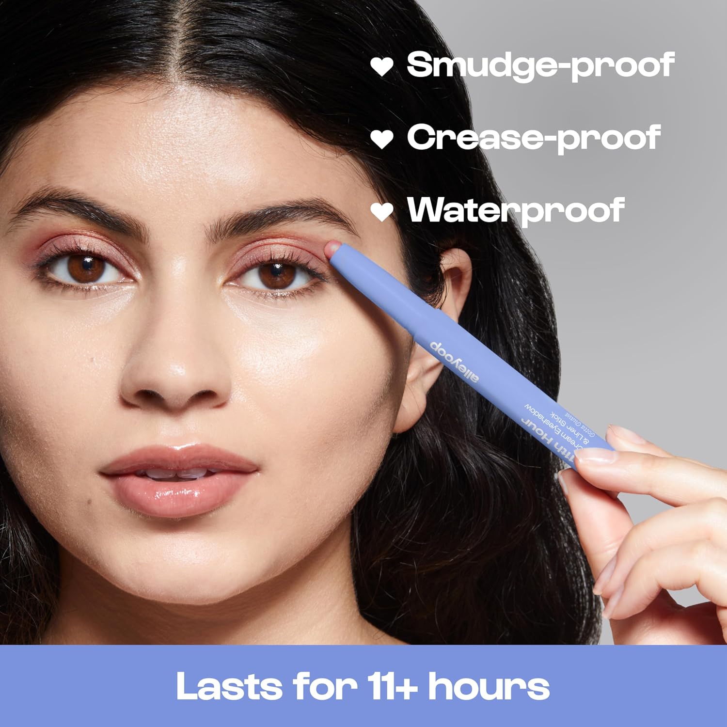 Thumbnail 4 de ALLEYOOP 11th Hour Waterproof Cream Eyeshadow Stick in Rose Shimmer