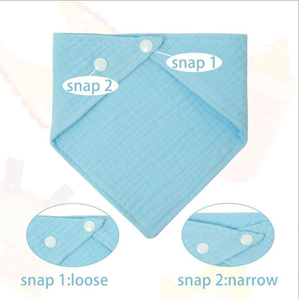 Thumbnail 2 de SLOSH Baby-Lätzchen wasserdicht für Neugeborene (Set) – absorbierend, 2 Druckknöpfe, für 0–36 Monate
