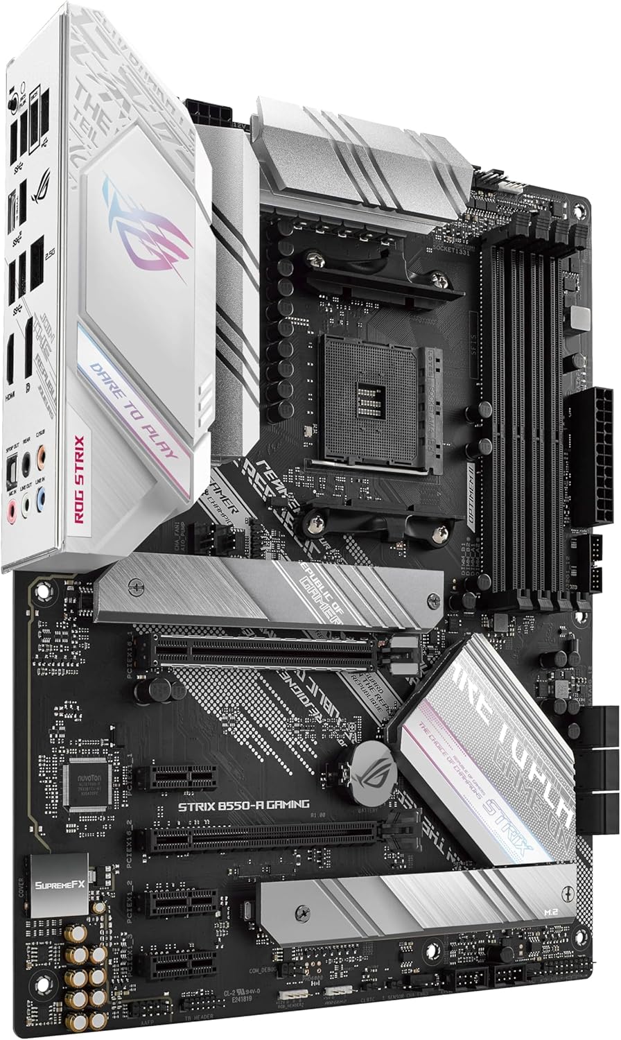 Detalle 2 de ASUS ROG Strix B550-A Gaming (ASUS WAVE) – B550 motherboard for PCIe 4.0-ready gaming connectivity