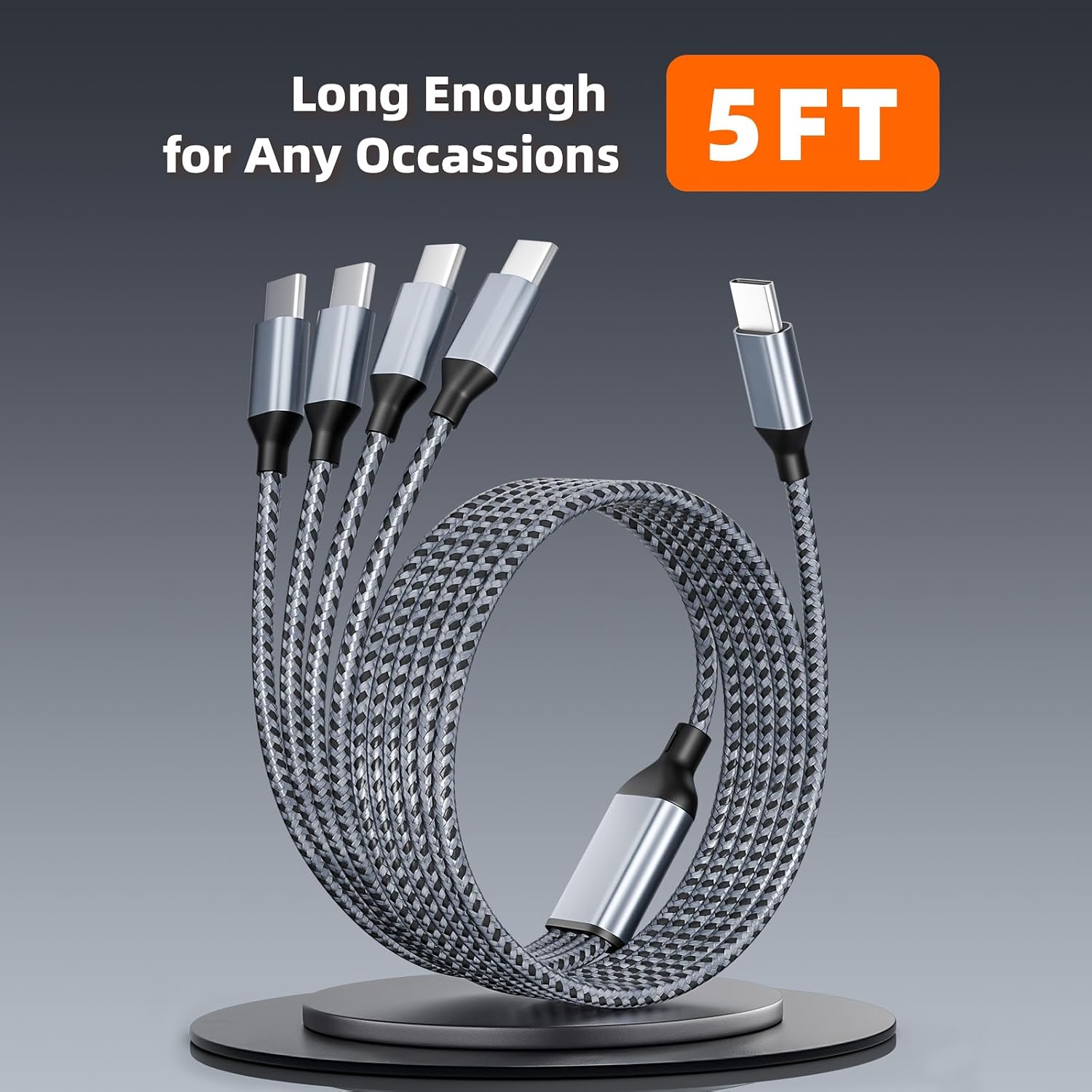 Thumbnail 6 de USB-C Splitter Charging Cable, 5 ft