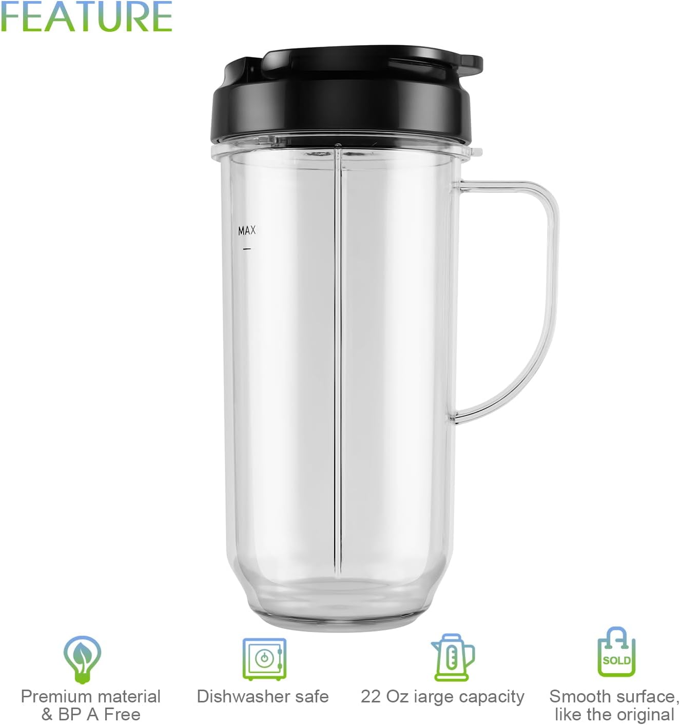 Thumbnail 5 de Magic Bullet MB1001 22oz Replacement Cup set