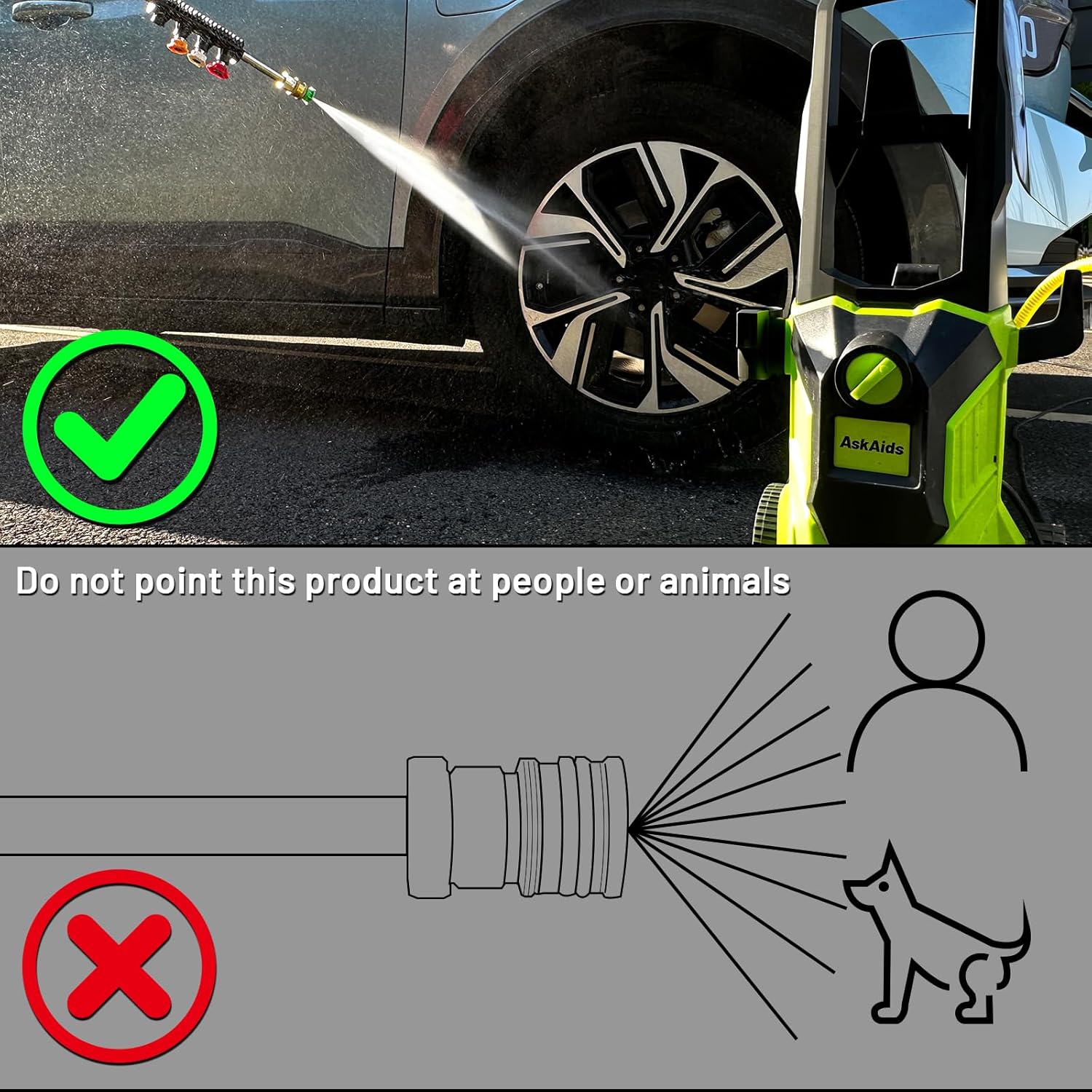 Thumbnail 5 de Pressure Washer 1800W Power Washer 2.6GPM